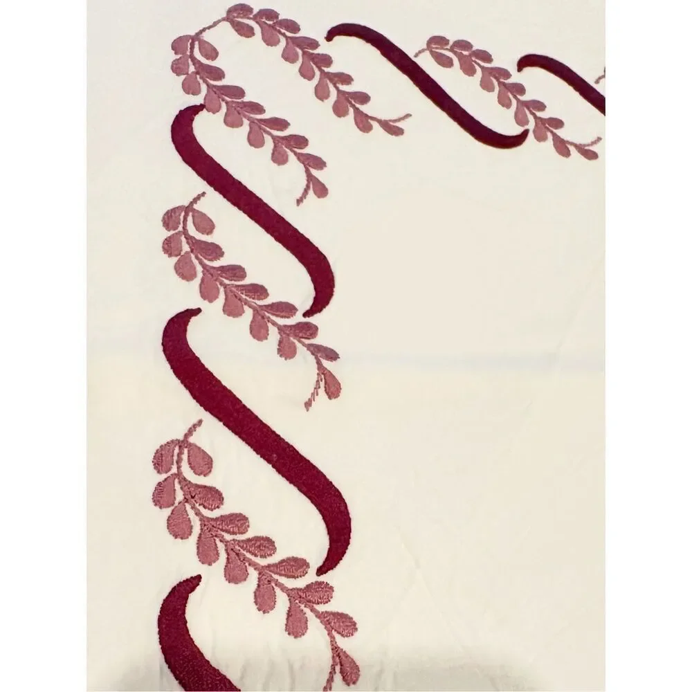 Casa Del Bianco Custom Pillow Shams Made in Italy Embroidered SET OF TWO